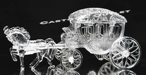 Royal Vintage Cinderella Horse and Carriage Coach Cake Topper Clear Party Favors - Picture 1 of 6