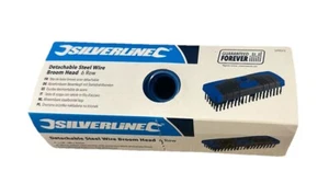 Silverline 6 Row Detachable Steel Wire Broom Head Brush Mechanic - - Picture 1 of 4