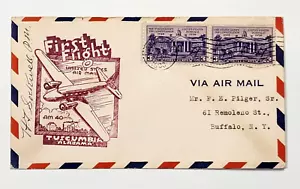1939 Alabama First Flight Am-40 Tuscumbia AL P.M. Signed Airmail Cover - Picture 1 of 3