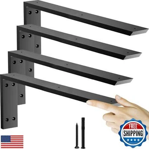 Countertop Support Bracket 20 inch 4 Pack (3/8" Thick),Premium Heavy Duty Gra - Picture 1 of 5