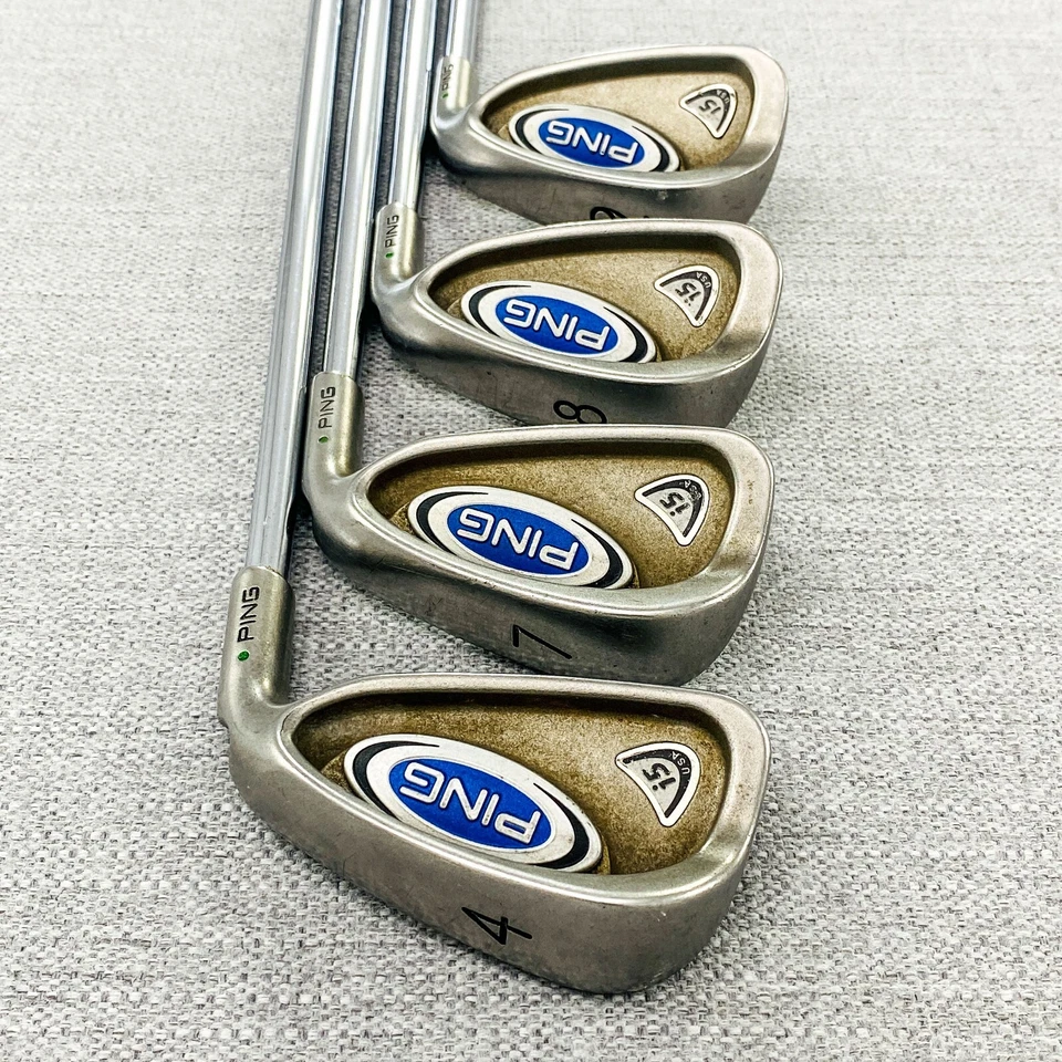 PING i5 Green-Dot Single Iron. Sold Separately. Regular Flex Steel # 12843 - Image 1 of 4