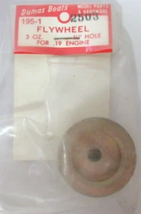 DUMAS BOATS 2503 195-1 FLYWHEEL 3oz 1/4" HOLE FOR .19 ENGINE - Picture 1 of 1