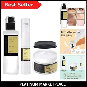 Youthful Skin Essentials: Snail Mucin Face Serum, Eye Cream & Moisturizer Kit - Picture 1 of 9