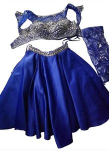 NEW Boubou Royal Blue Sequin Mini Dress Teen Homecoming Prom Size S - Picture 1 of 3