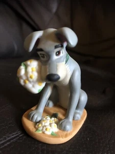 DISNEY GROLIER TRAMP PORCELAIN FIGURINE/ORNAMENT - Picture 1 of 7
