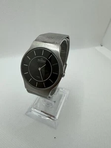 Skagen Denmark Slim Line Date Men’s Watch 233LSSM Black Dial - Picture 1 of 10