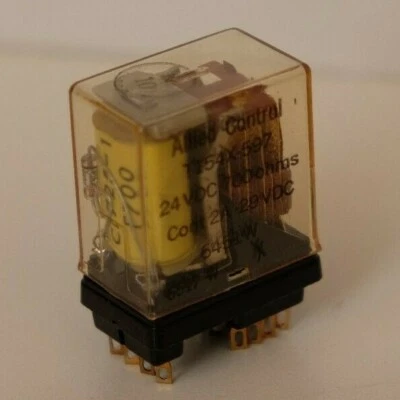 Allied Control Relay T154X -597 24VDC 700 Ohm DPDT  2AMP 29VDC - Image 1 of 2