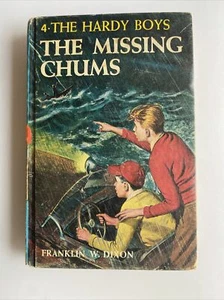 Hardy Boys #4, The Missing Chums Vintage Novel 📕 h29f - Picture 1 of 5