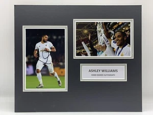RARE Ashley Williams Swansea City Signed Photo Display + COA AUTOGRAPH 2013 - Picture 1 of 3