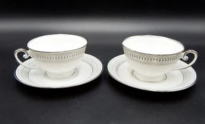 Tirschenreuth Bavaria The Elgin Teacup And Saucer Germany Silver Set of 2 - Picture 1 of 15