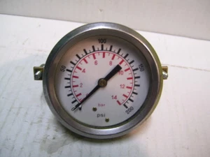 0-200PSI MANOMETRO MONTAGGIO PANNELLO 5/32 ATTACCO TIBE P2188 - Foto 1 di 3