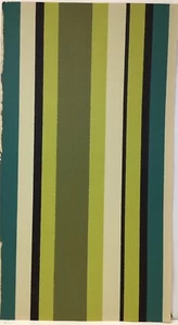 1960s Vintage Wallpaper Sample Schumacher Plymouth Coll Glen Royal Stripe 1668A - Picture 1 of 6
