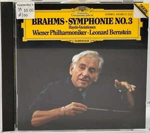VERY GOOD - Brahms: Symphonie No. 3 CD Leonard Bernstein GERMAN IMPORT - Picture 1 of 3