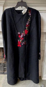 Rickie Freeman Teri Jon Knit Dress With Embroidery Size Small - Picture 1 of 2