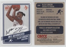 2021-22 Onyx Vintage Black Ink Auto Allen Flanigan #VAAF Auto