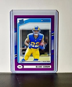 Blake Corum 2024 Panini Donruss NFL #322 Press Proof Card Los Angeles Rams - Picture 1 of 2