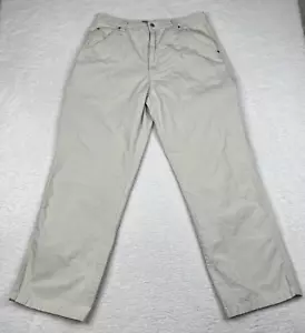 Vintage Anchor Blue Pants Mens 36x34 Ivory Carpenter Utility Baggy Y2K Cotton - Picture 1 of 16