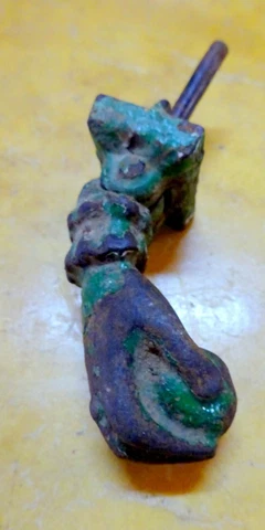 Victorian Door Knocker Antique circa 1800 Cast Iron in the form of a Hand III ! Cover