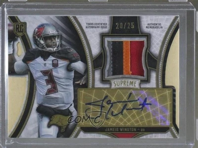 Parche de novato Topps Supreme Gold 2015/25 Jameis Winston #SAP-JW RPA automático radiocontrol Foto 1 de 2