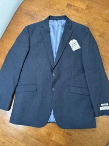 Neu Jos A Bank 1905 Anzug Sakko Blazer Herren Gr. 41R Blau Grau Neu mit Etikett Stretch - Bild 1 von 14