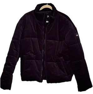 ALO YOGA - NWOT Black Corduroy Stage Puffer Jacket - Medium - Picture 1 of 18