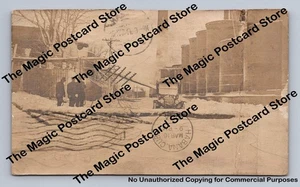 Ice Storm Aftermath PORT RICHMOND New York City RPPC Staten Island Photo 1914 - Picture 1 of 2