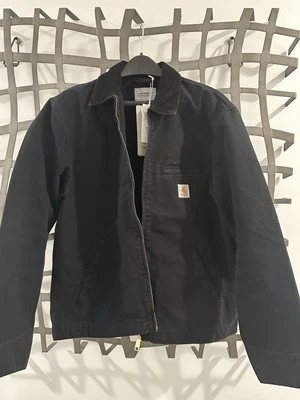 CARHARTT WIP DETROIT JACKET aged canvaws Dearborn Stone Black XL - Image 1 of 4