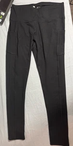 IUGA Womens Casual Yoga Style Black Pants- Size Large New No Tags - Picture 1 of 6