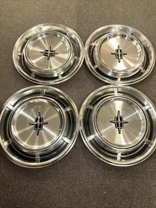 VINTAGE LINCOLN CONTINENTAL 15" HUBCAP HUB CAP 1970-1973 set of four - Bild 1 von 23