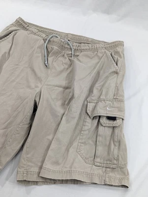 Vintage Nike Cargo Shorts Mens XL Tan Relaxed Pockets Y2K Ripstop Casual  - Image 1 of 4