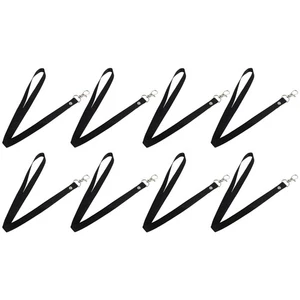 8Pcs Work Cards Cover Hanging Ropes License Lanyard Straps ID Cards Holder Ropes - Picture 1 of 12