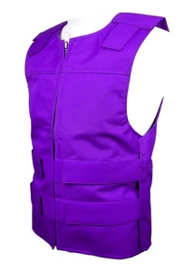Purple Cordura Cloth - Textile Motorcycle Vest | Unisex Cut - Picture 1 of 10