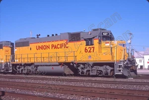 Original Slide- UP GP38-2 627 NEW Paint At Dupo, IL. 7/25 - Picture 1 of 1