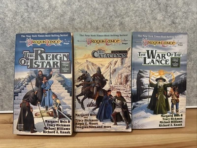 Dragonlance Books Lot Bundle x 3 Tales II Trilogy Volume 1 2 3 Vintage PB - READ - image 1 of 4