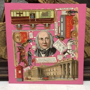 Good News & Bad All Over The World Scrap glued on Paper by HS & Sons #11424 L15 - Picture 1 of 6