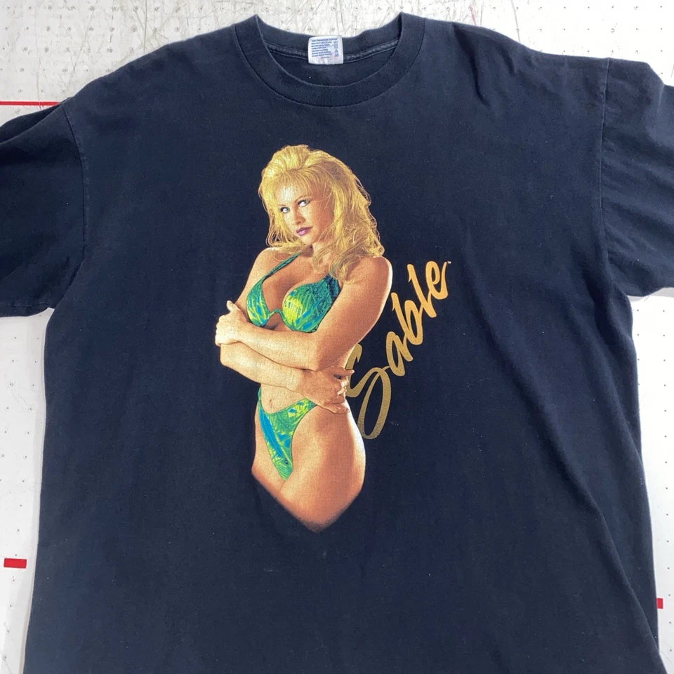 WWF Sable Vintage Camisa Suave Bikini Camiseta 1997 Años 90 Diva WWE WCW ECW Wildside Foto 1 de 4