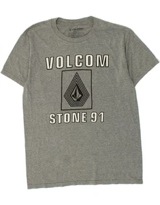 VOLCOM Womens Graphic T-Shirt Top UK 14 Medium Grey Cotton MV15 - Picture 1 of 3