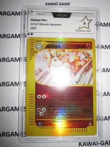 POKEMON GALOPA 31/147 RARE REVERSE AQUAPOLIS FRANCAIS 2003 PCA 9 NOT Psa - Picture 1 of 3