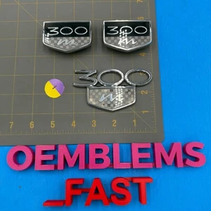 1999-2004 Chrysler 300M 300 M OEM Factory Chrome Side Rear Trunk Emblem Set *2 - Picture 1 of 8