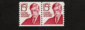 1966- U.S.Prom.Americans 15c Holmes Coil Line Pr Dull Sc#1305E M/NH/OG Fresh!^ - Picture 1 of 1