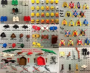 LEGO {COSTRUISCI LA TUA MINIFIGURE PIRATA VINTAGE / SOLDATO IMPERIALE!} LEGGERE DESC. 4 - Foto 1 di 8