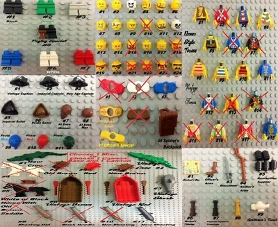 LEGO {BUILD YOUR OWN VINTAGE PIRATE MINIFIGURE / IMPERIAL SOLDIER!} READ DESC. 4 - Image 1 of 4