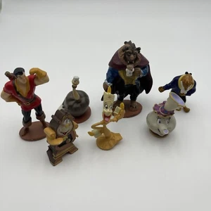 Disney Beauty and the Beast Lot of 7 PVC Figures Toys PRE-OWNED - Picture 1 of 21