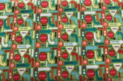 My Minds Eye para Riley Blake, ruedas, señales de tráfico en verde C7064 Foto 1 de 2