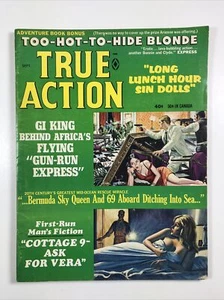True Action Magazine September 1968- men man adventure pulp male GGA - Picture 1 of 3