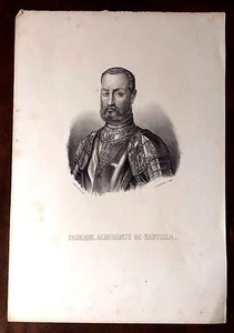 FADRIQUE, ALMIRANTE DE CASTILLA, litografía de Ronchi, ca. 1875 - Bild 1 von 1