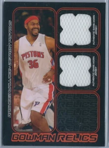 2006-2007 Bowman DP&S Basheed Wallace Pistons tarjeta de camiseta #189/249 - Imagen 1 de 2
