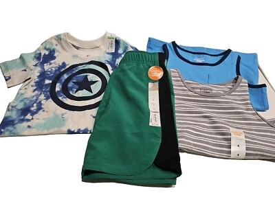 Lote de 4 Frijoles Saltadores Primavera Verano Ropa Niños Talla 4 ¡¡NUEVA!! Marvel!  Foto 1 de 4