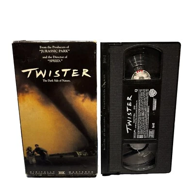 Twister VHS Tape 1996 Warner Bros Release Helen Hunt Bill Paxton Movie Film V7 Foto 1 de 4