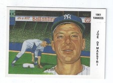 1993-94 Z Silk Cachets Covers Postcards Lithos 1961 Yankees Joe DeMaestri